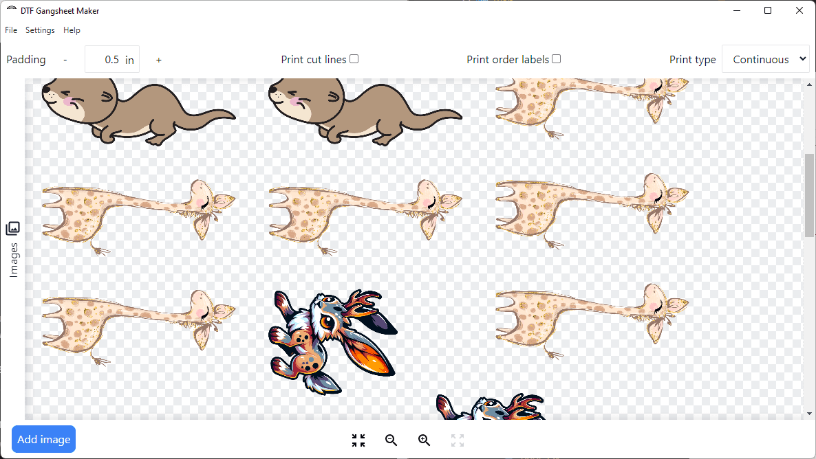 Gangsheet Maker Demo